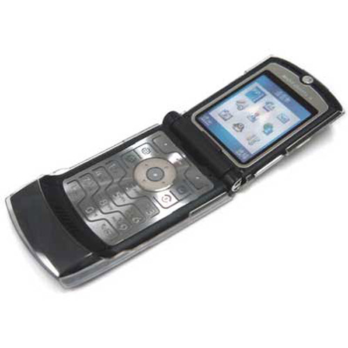 Motorola V3 Crystal Hard Case with Front Screen Protection