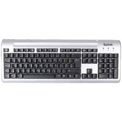 Saitek USB Classic Compact Keyboard - Silver