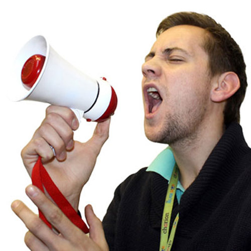 Portable Football Fan Megaphone With Country Stickers