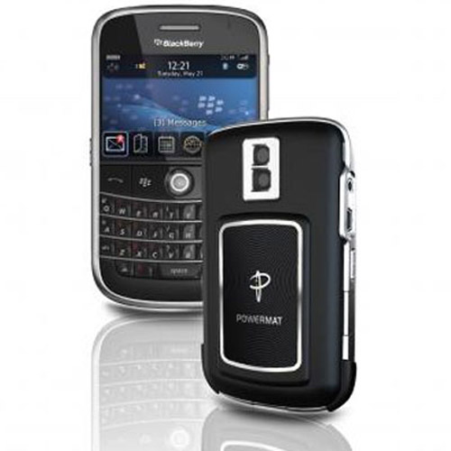 Powermat Receiver Case For Blackberry Bold 9000 - Black