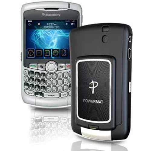 Powermat Receiver Case For Blackberry 8300 - Black