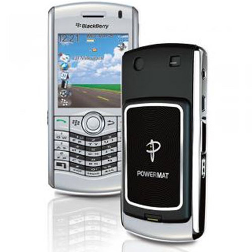 Powermat Receiver Case For Blackberry 8100 Pearl - Black