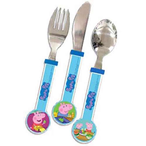 Peppa Pig 3 Piece Cutlery Set (Knife, Fork, Spoon)