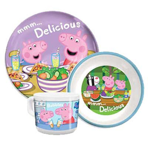 Peppa Pig Mug, Bowl and Plate Tableware Set