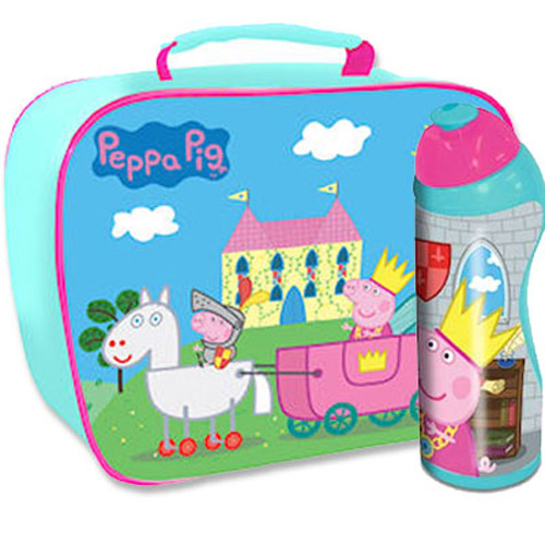 Princess Peppa & Sir George Lunch Bag & Bottle