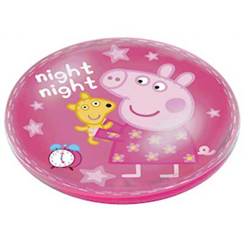 Peppa Pig Push Light - Childs Bedroom Nightlight