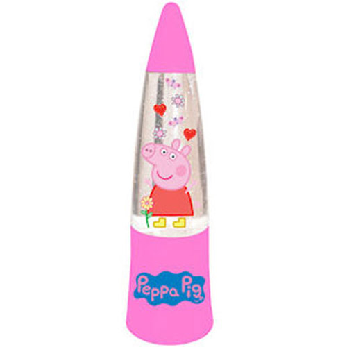 Peppa Pig Colour Changing Glitter Lamp - Pink