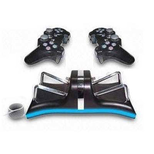 Blue Light Charger Dock For ps3 headset gioteck. Blue Light Charger Dock For