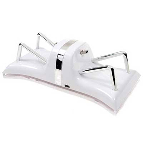 Blue Light Charger Dock For Two PS3 SIXAXIS Controllers - White