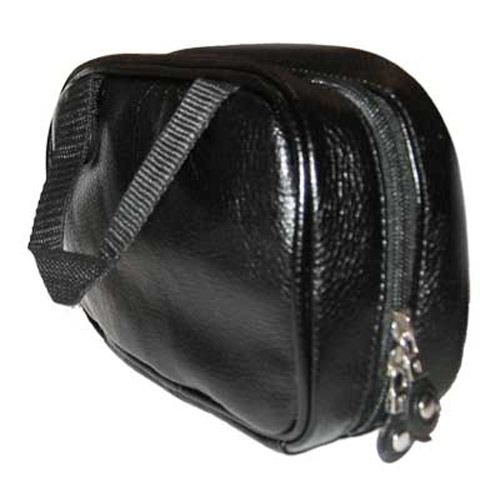 Faux Leather Travel Carry Case for PSP Slim and Lite - Black