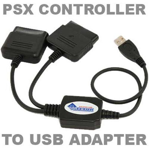 Dual PS2 PS Joypad Game Pad to PC USB Adapter Cable