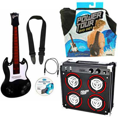 Power Tour Electric Guitar, Amp, Bag and Stand Set - Black