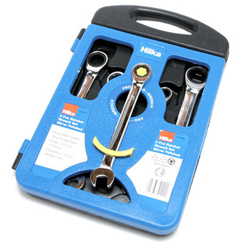 5 Piece Combination Ratchet Wrench Set - 10,12,13,17 & 19mm