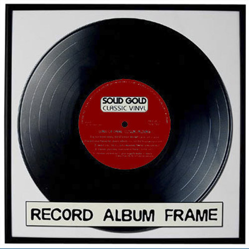 Record Album Frame - Black