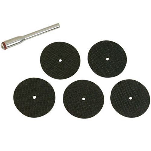 6 Pc Cutting Disc Kit Set For Rotary Dremel Tools 3.1mm Mandrel