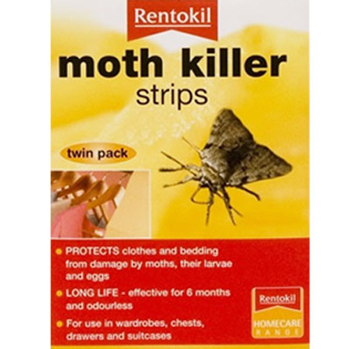 Rentokil Twin Pack - Odourless Moth Killer Strips