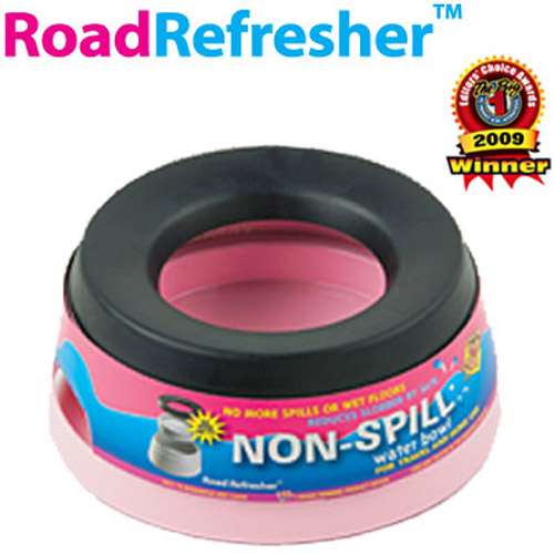 Road Refresher the Non Spill Water Bowl Small - Pink