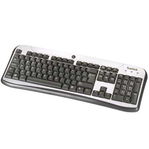 Saitek K80 Compact USB Keyboard - Silver