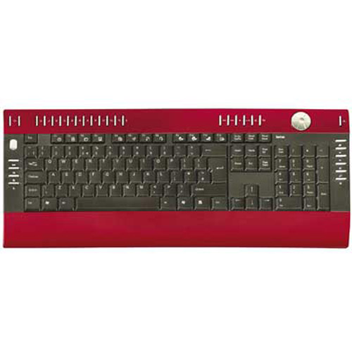 Slimline USB Multimedia Keyboard - Red