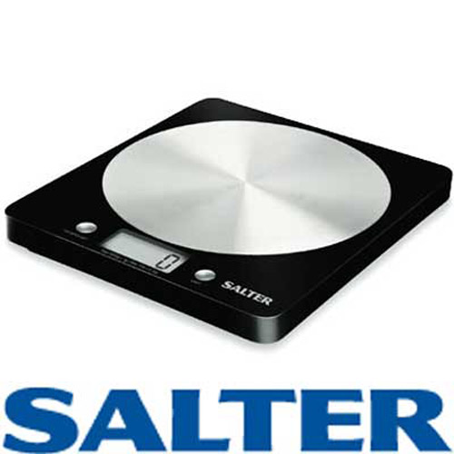Salter Slim Design Electronic Platform Kitchen Scale - Black