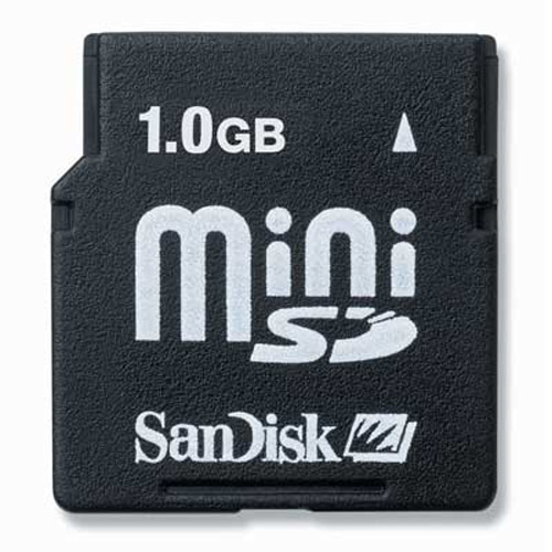 Sandisk 1GB Mini SD Memory Card
