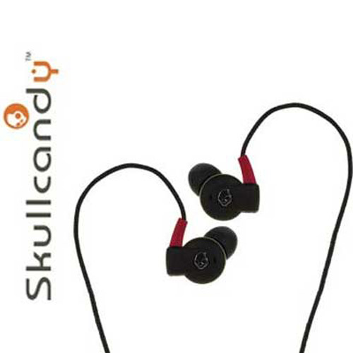 Skullcandy Asym Earbud with mic for Iphone 3G - Black