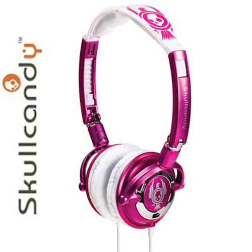 Skullcandy Lowrider Headphones - Pink / White