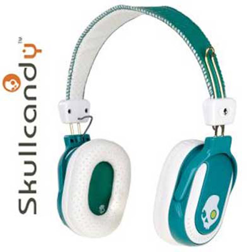   Skullcandy Headphones on Skullcandy Double Agent Headphones Emerald   White Buy Online From