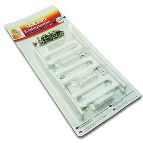 6 Baby / Toddler Cupboard Drawer Safety Latches