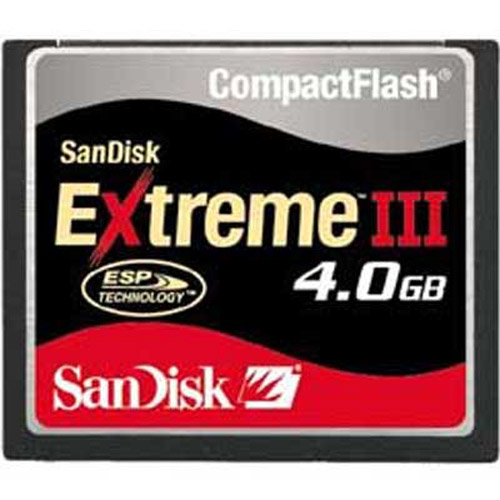 SanDisk Extreme III CompactFlash 4GB