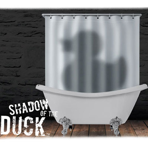 Novelty Shadow Of The Duck Shower Curtain - Ideal Gift