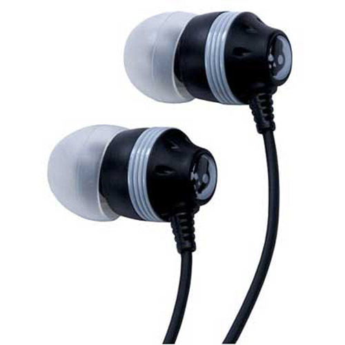 Skull Earbuds on Skullcandy Ink D Earphones  Black