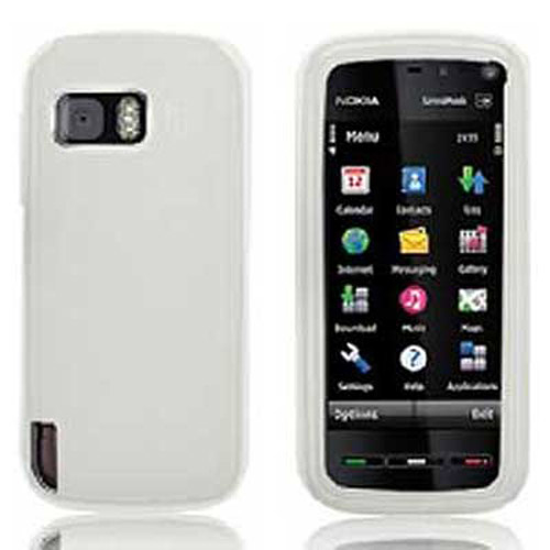 Silicone Skin Case for Nokia 5800 - White