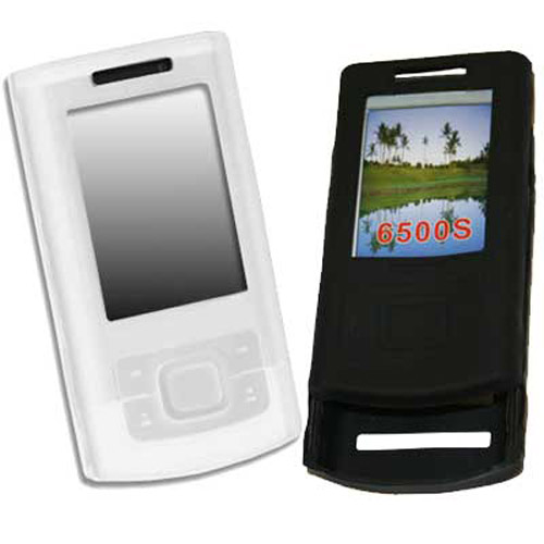 Silicone Skin Case for Nokia 6500 Slide - 2 Pack - Black/White