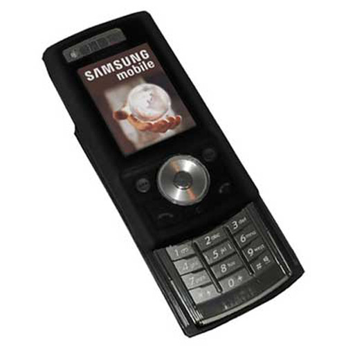 Silicone Skin Case for Samsung G600 - Black