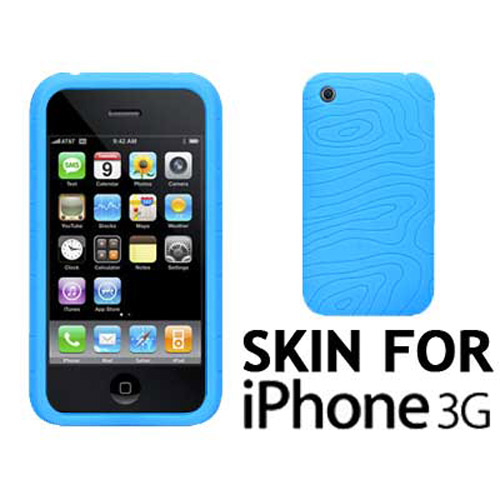 Protective Skin Case for Apple iPhone 3G - Blue