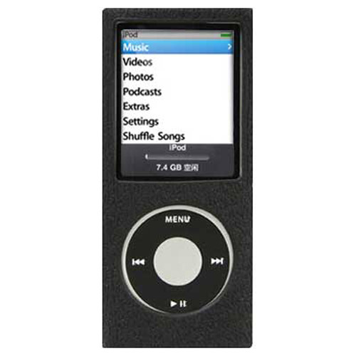 Protective Skin Case for iPod Nano 4G - Black