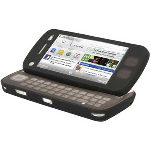 Silicone Skin Case for Nokia N97 - Black