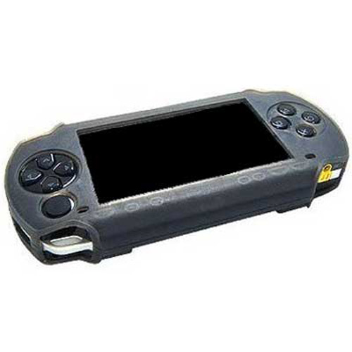 Silicone Skin Case for Sony PSP 3000 Slim and Lite - Black