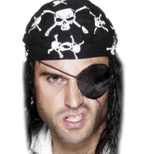 Satin Pirates Eyepatch For Fancy Dress