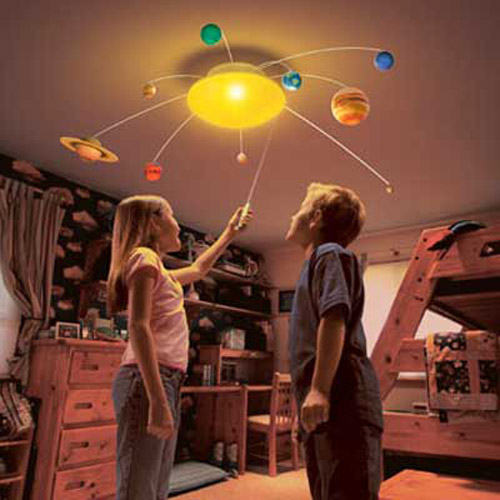 Remote Control Solar System Mobile & Light Up Sun