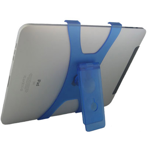 Plastic X Shape Stand for Apple iPad -  Blue