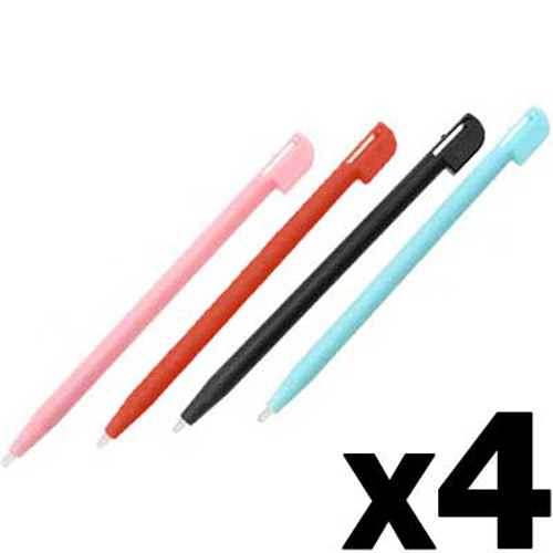 4 x Stylus Pens for Nintendo DS Lite (Black, Pink, Blue, Red)