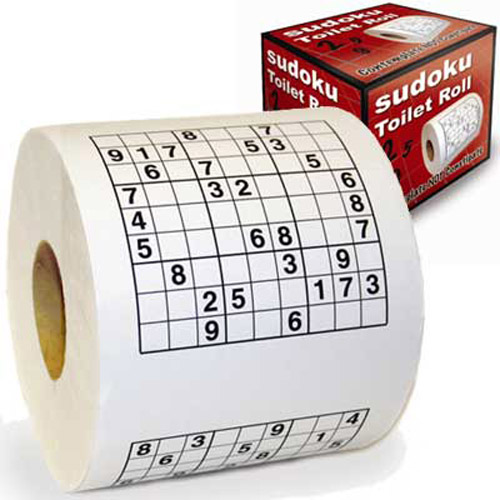 Novelty Sudoku Toilet Roll Paper