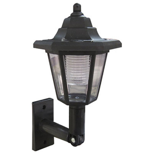 Traditional Outdoor Black Solar Lantern