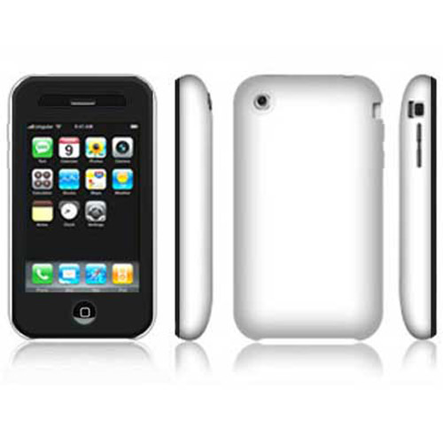 Miracle Touch Screen Protective Case for Apple iPhone 3G - Black