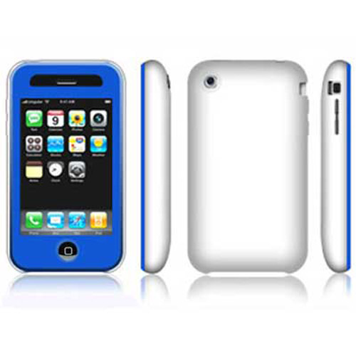 Miracle Touch Screen Protective Case for Apple iPhone 3G - Blue