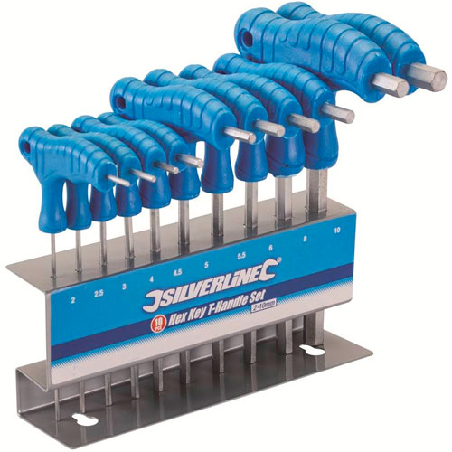 Hex Key T Handle Set 10pce (2-10mm)