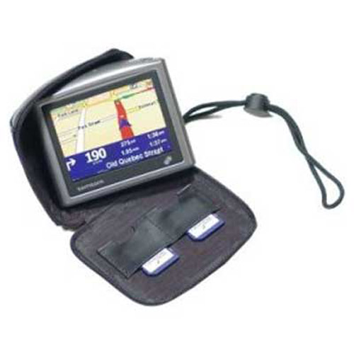 TomTom One V2 Leather Carry Case and Strap (Black)