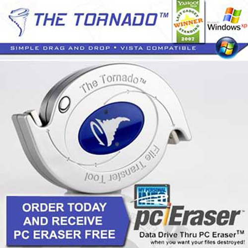 The Tornado USB 2.0 Data Transfer Cable & Free PC Eraser